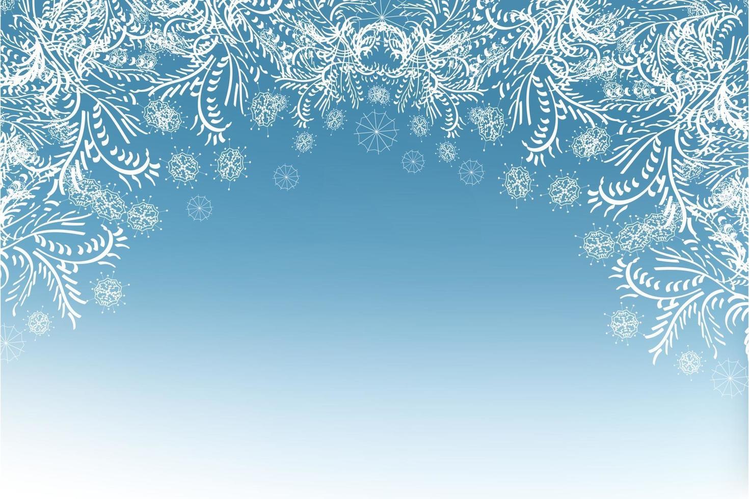 Decorative winter background. vector