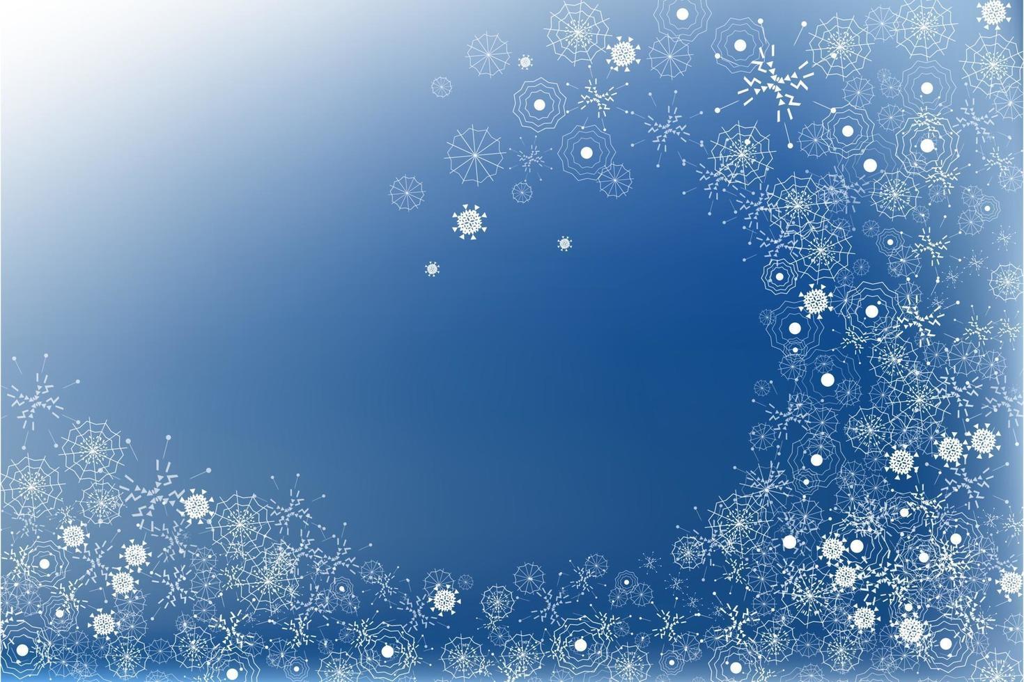 Merry  Christmas swirling snow effect vector