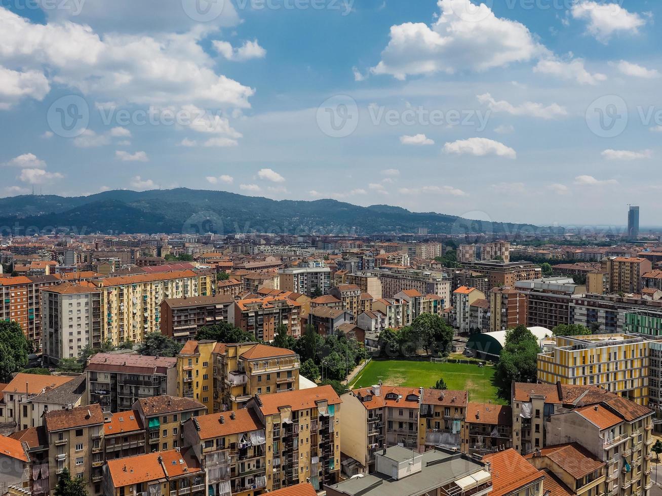 vista aerea de turin foto