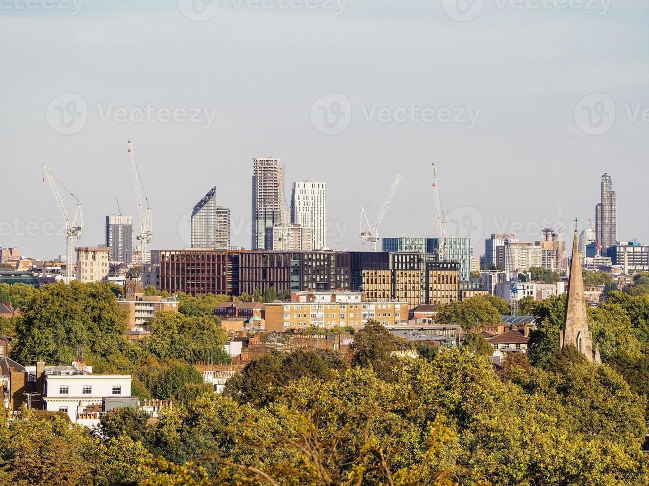 View of London skyline photo