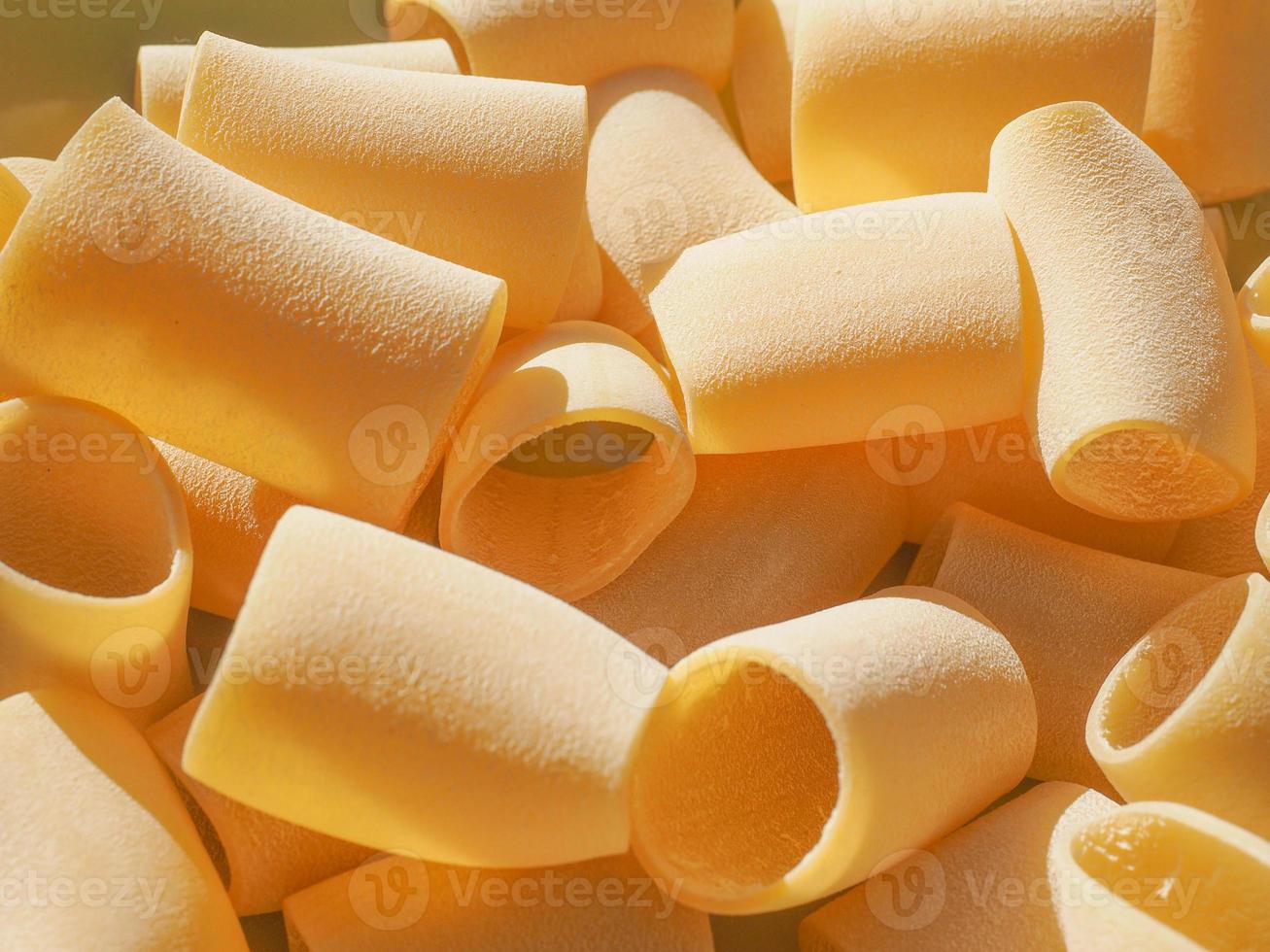 fondo de pasta paccheri foto