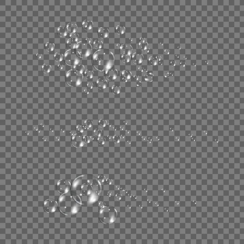 Vector illustratioo of bubbles soap