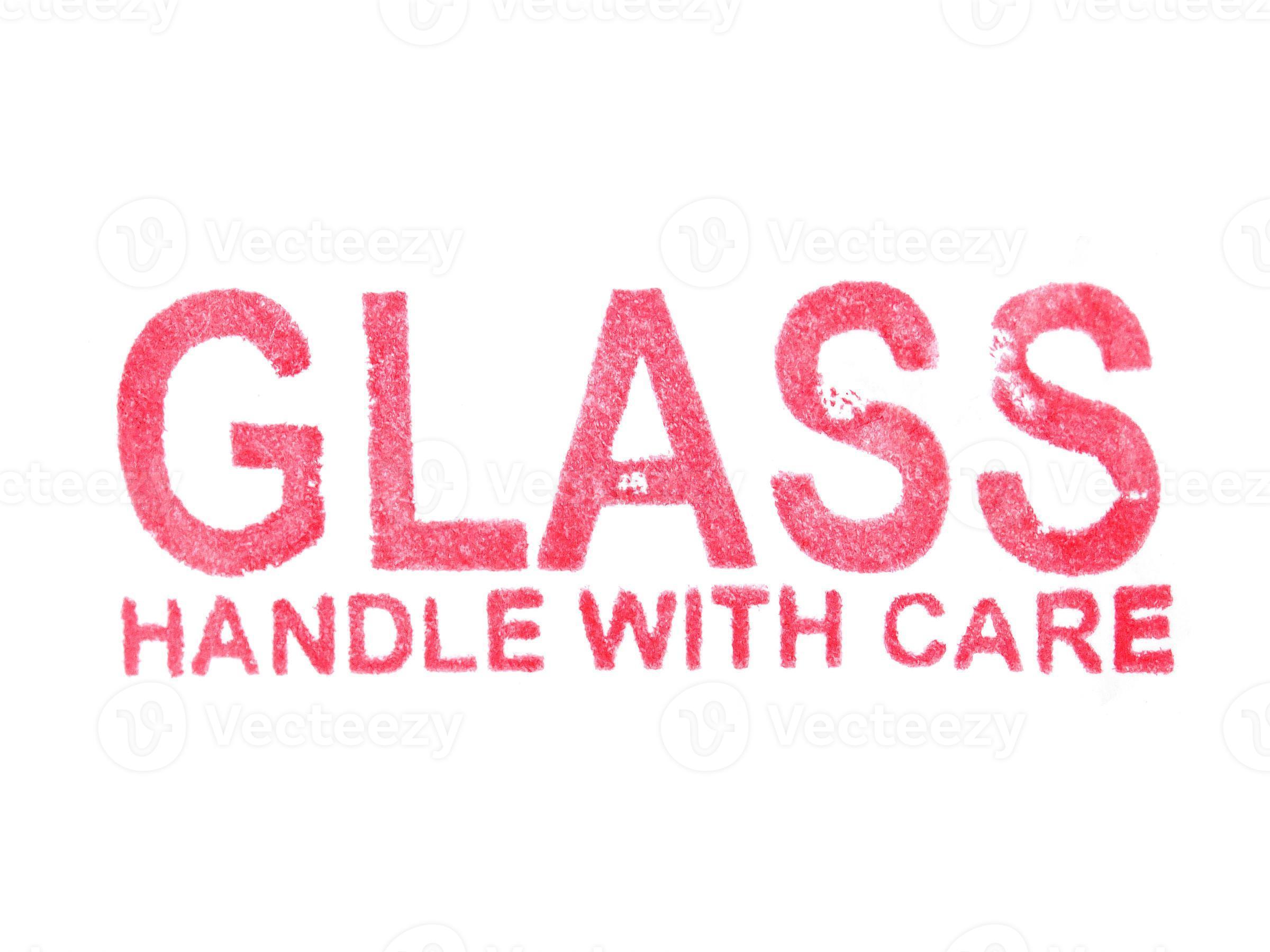 Glass handle with care 3118174 Stock Photo at Vecteezy