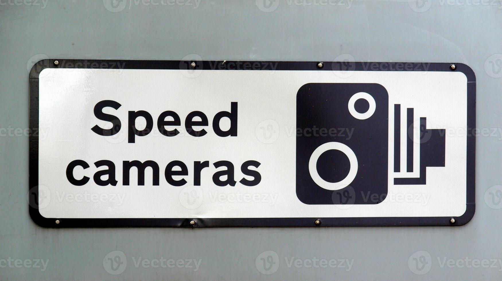 Speed cameras sign photo