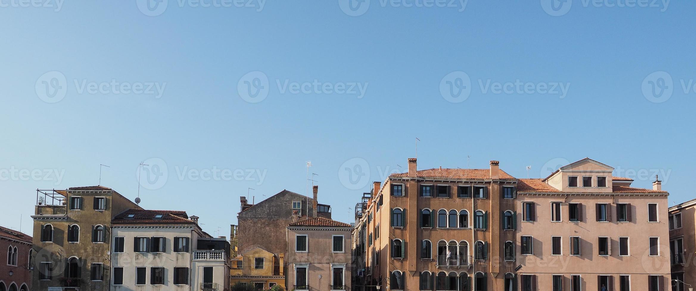 vista de la ciudad de venecia foto