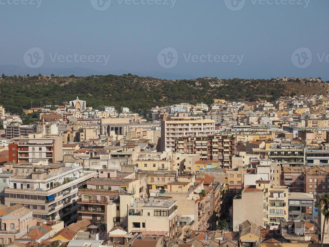 vista aerea de cagliari foto