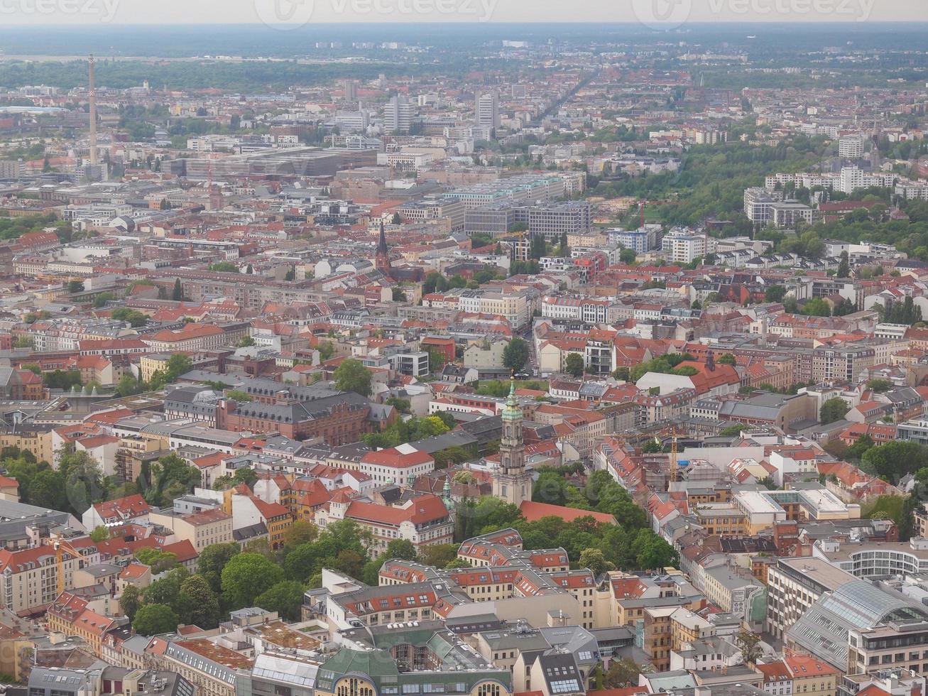 Aerial view of Berlin photo