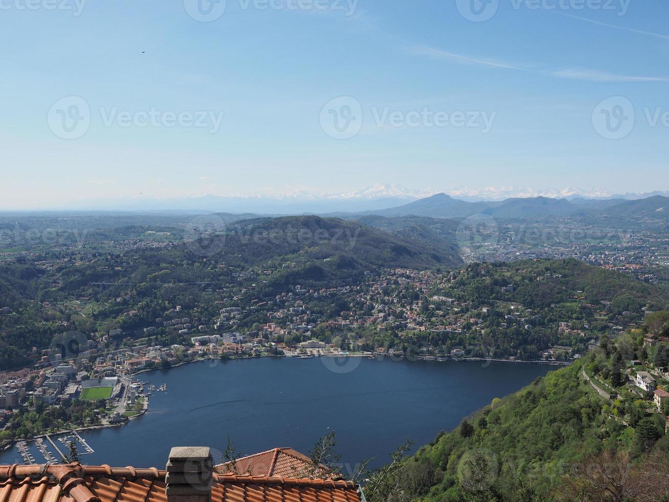 Aerial view of Como photo