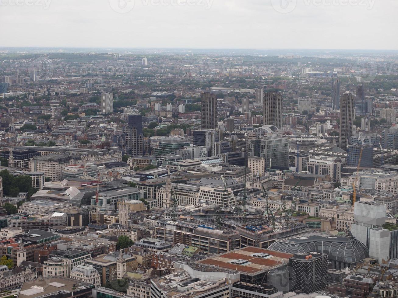 Aerial view of London photo