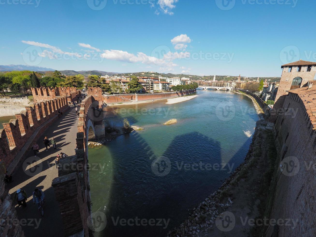 Castelvecchio Bridge aka Scaliger Bridge in Verona photo