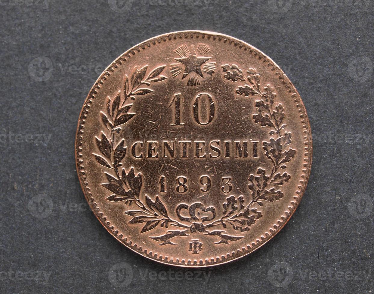 moneda italiana antigua foto