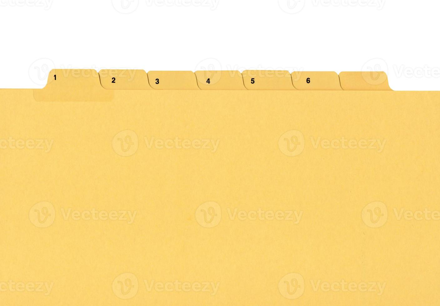 Yellow file folder photo