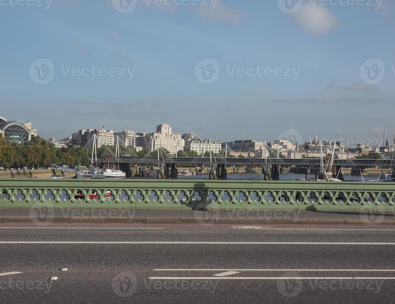 Puente de Westminster en Londres foto