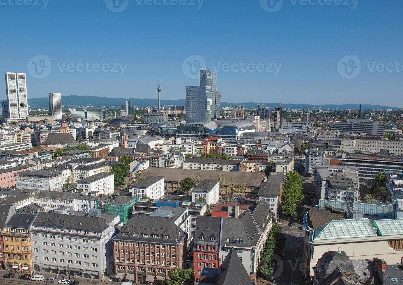 vista aérea de frankfurt foto