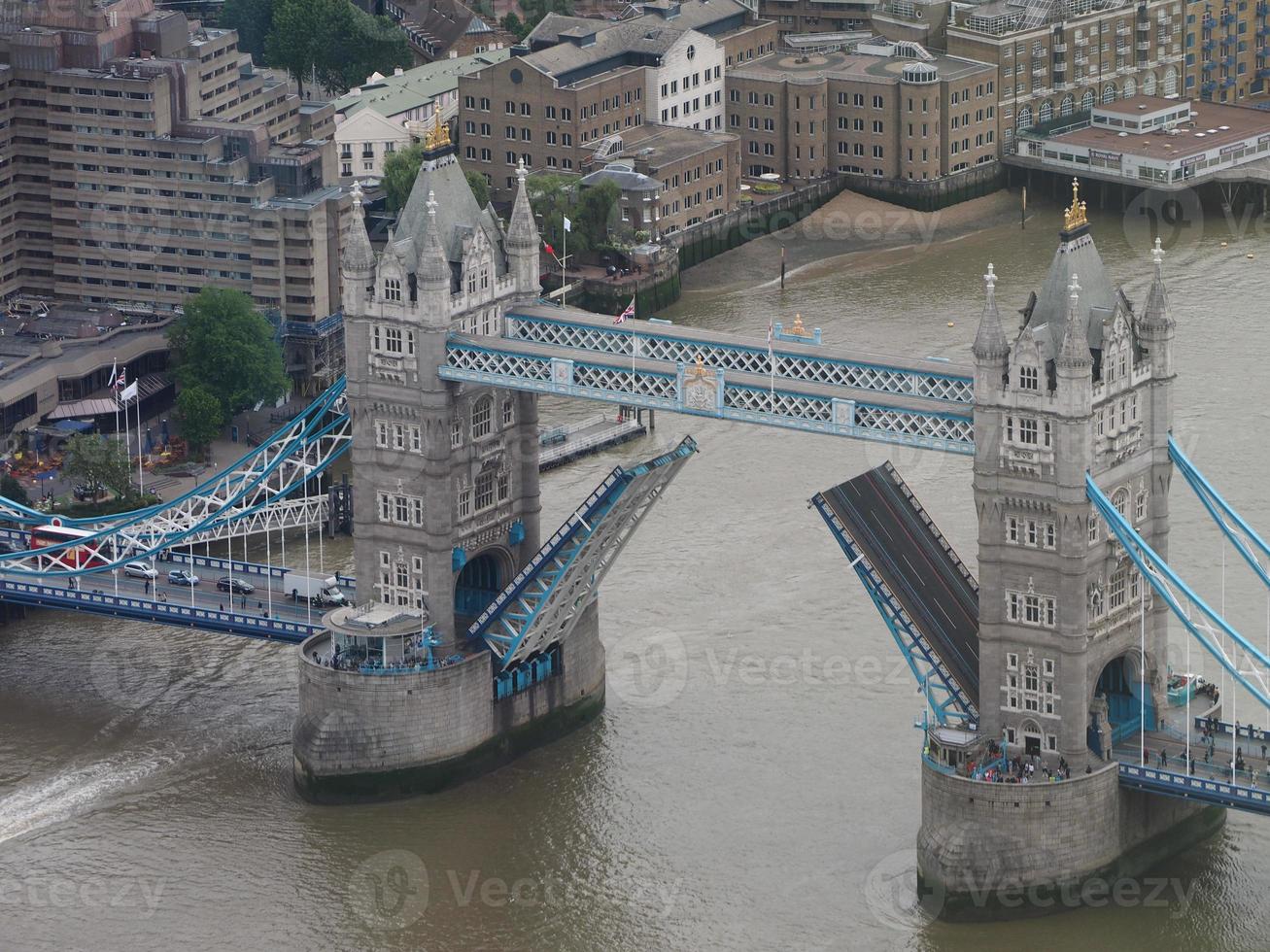 Aerial view of London photo