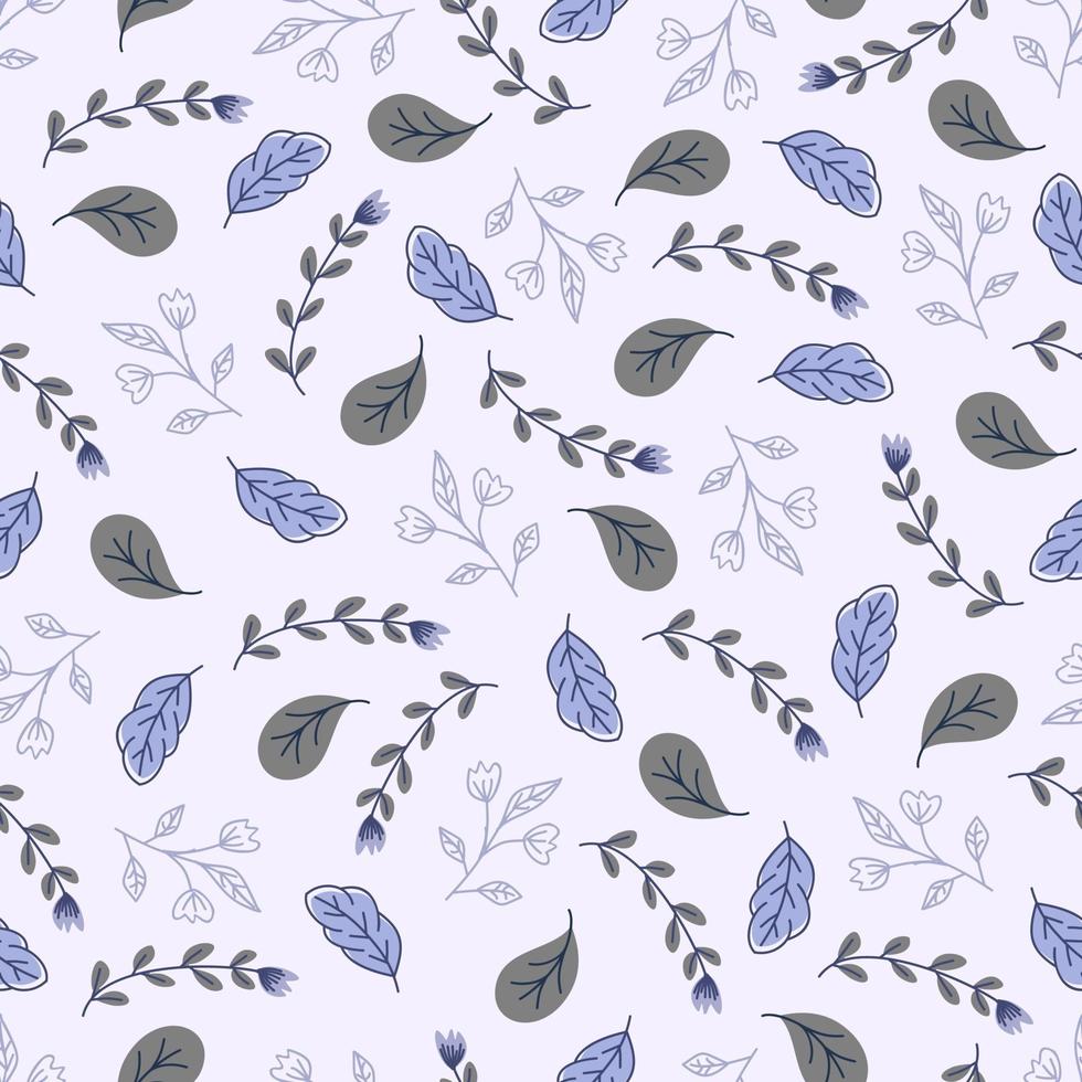 Beautiful botanical leaves Seamless Pattern vector