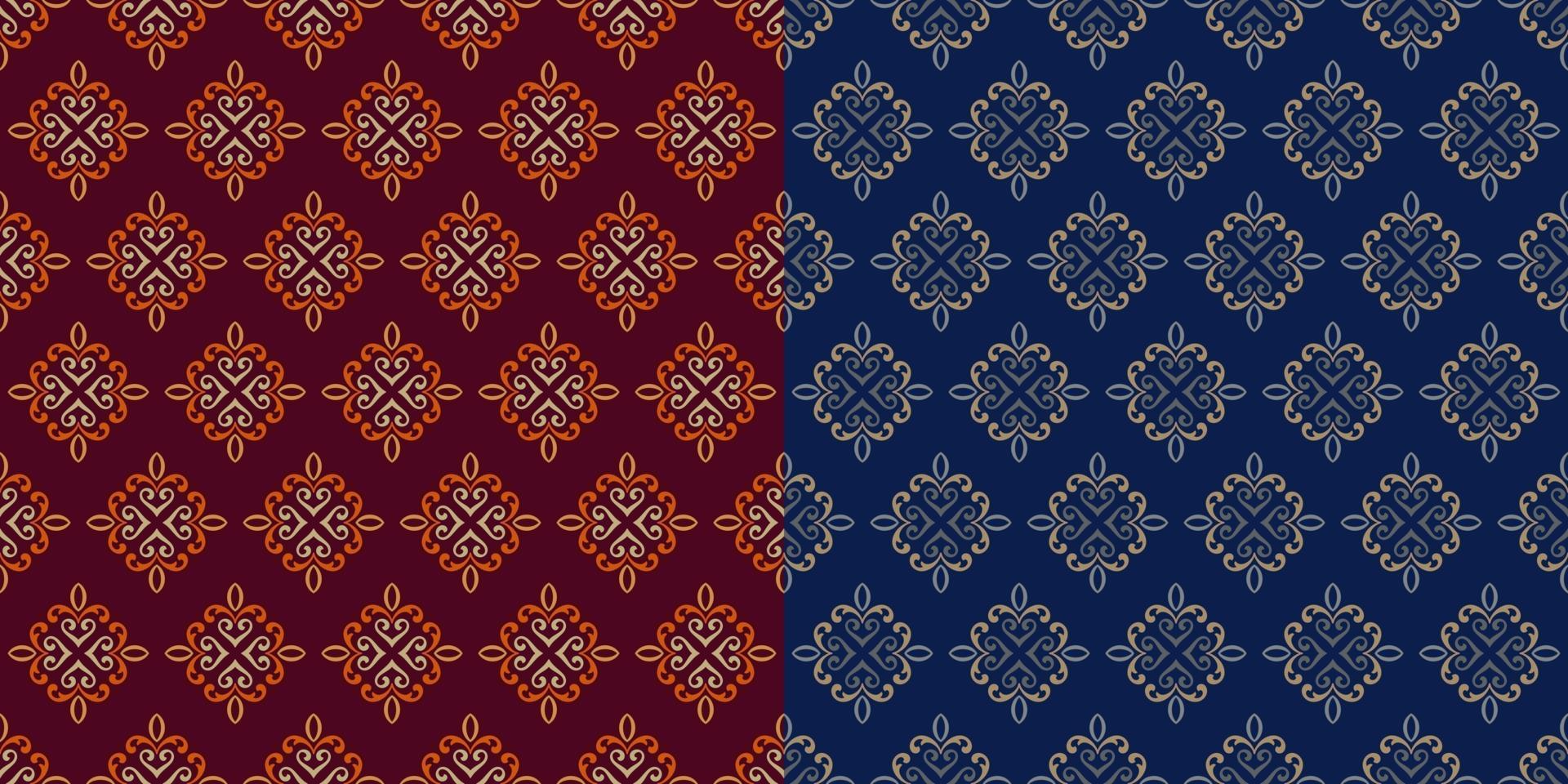 Simple geometric batik seamless pattern vector