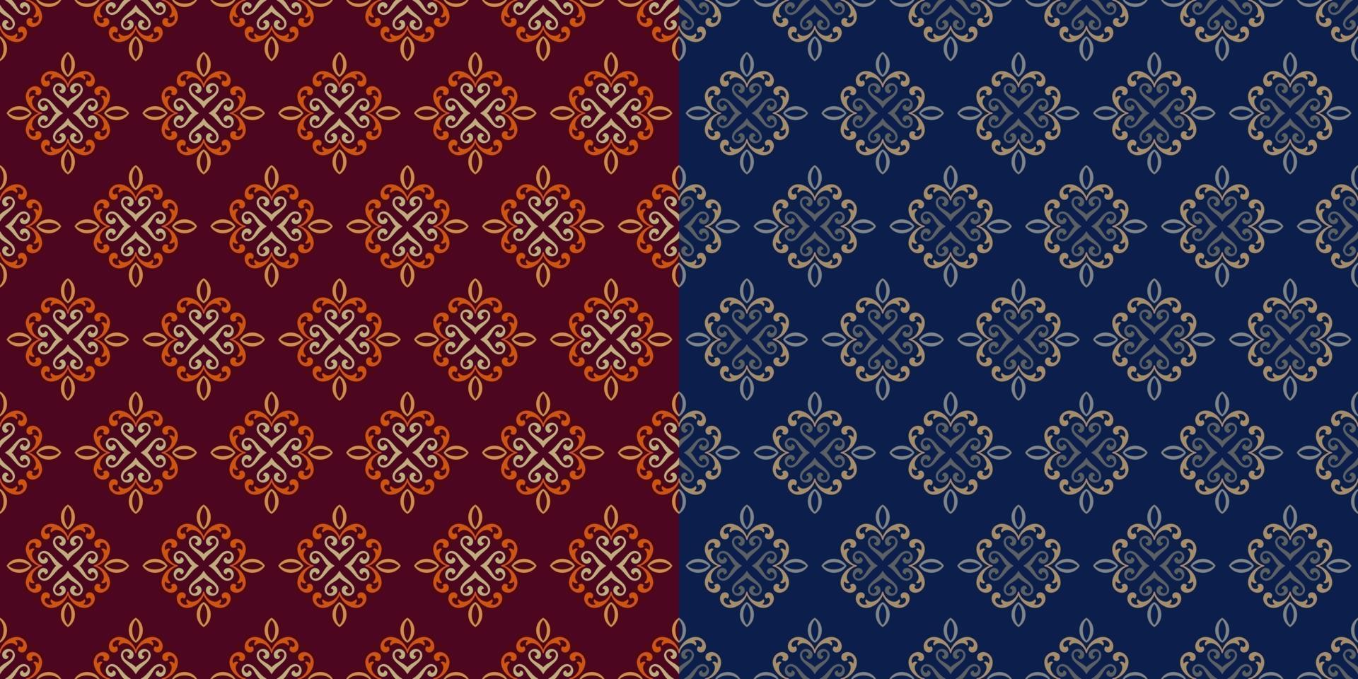 Simple geometric batik seamless pattern vector