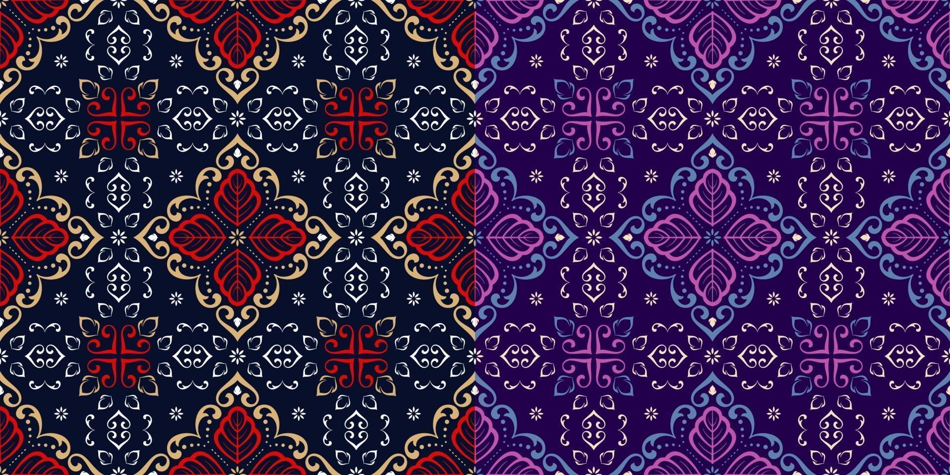 Beautiful batik seamless pattern vector