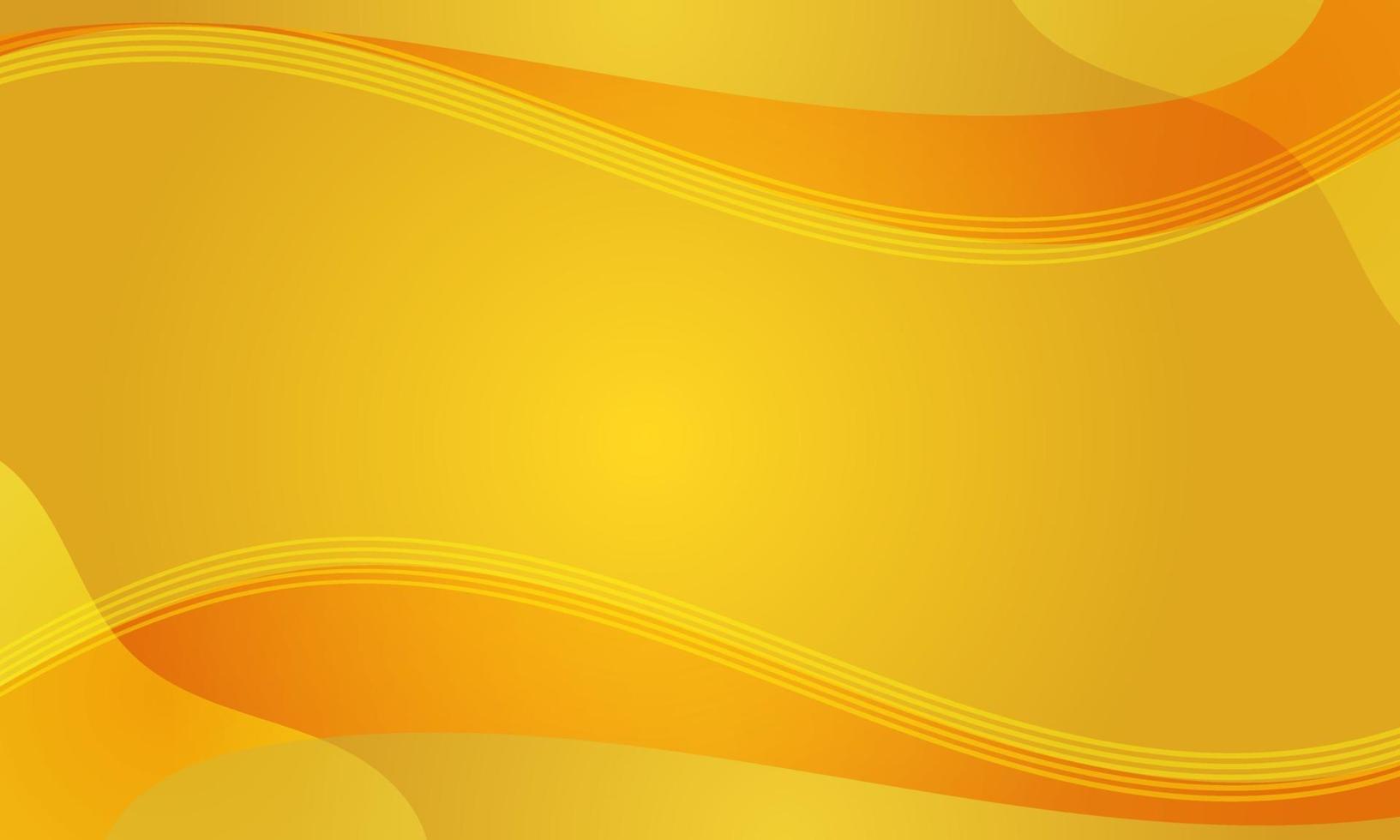 Abstract Yellow Fluid Wave Background vector