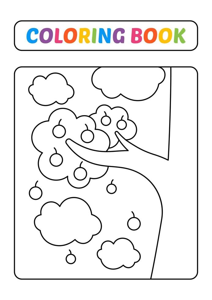 Download Coloring Book For Kids Tree Vector 3120149 Vector Art At Vecteezy
