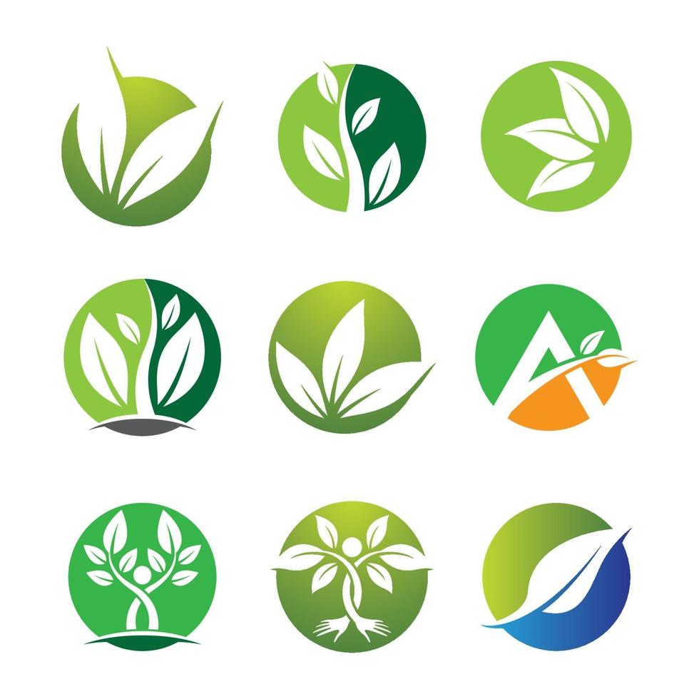 ecología logo imágenes ilustración vector