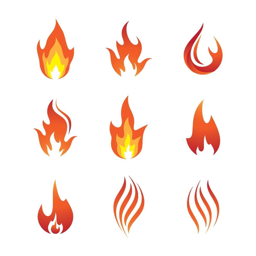 imagenes de fuego vector