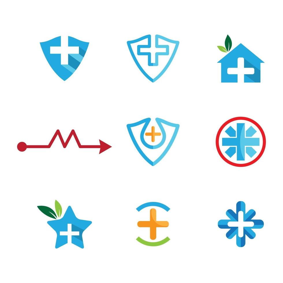 Medical care logo images vector