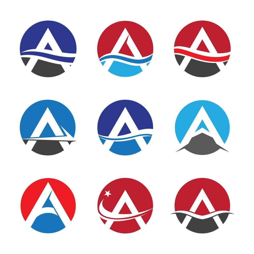 Letter a logo images vector