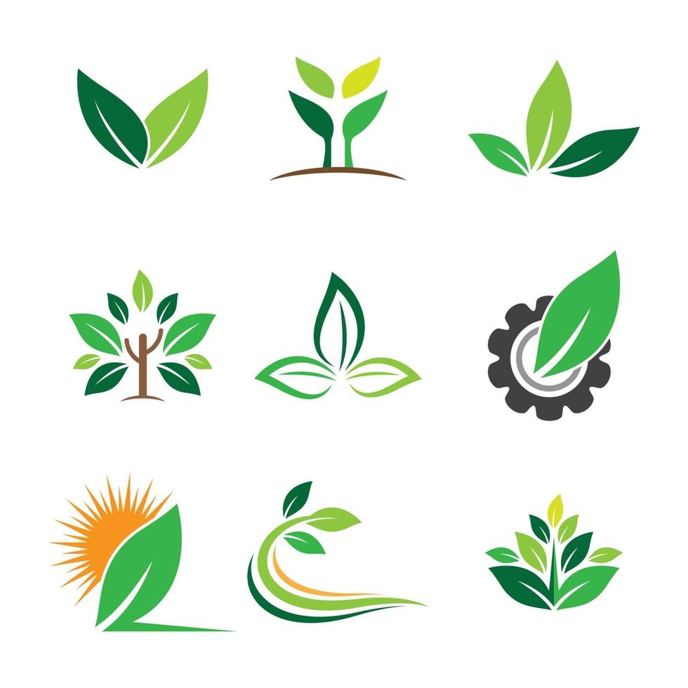 Ecology logo images illustration vector