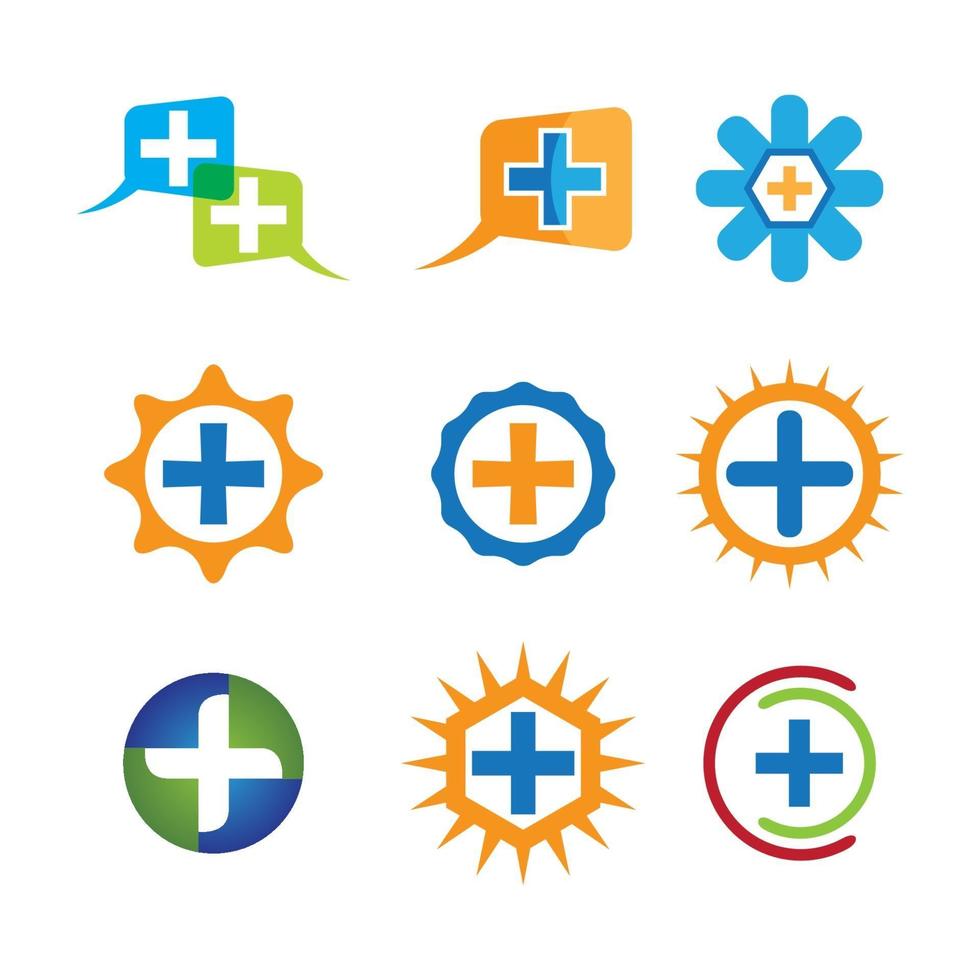 Medical care logo images vector