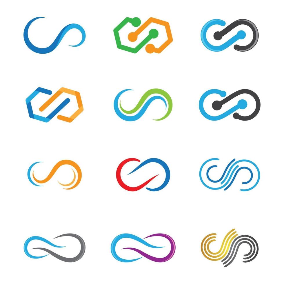 Infinity logo images vector