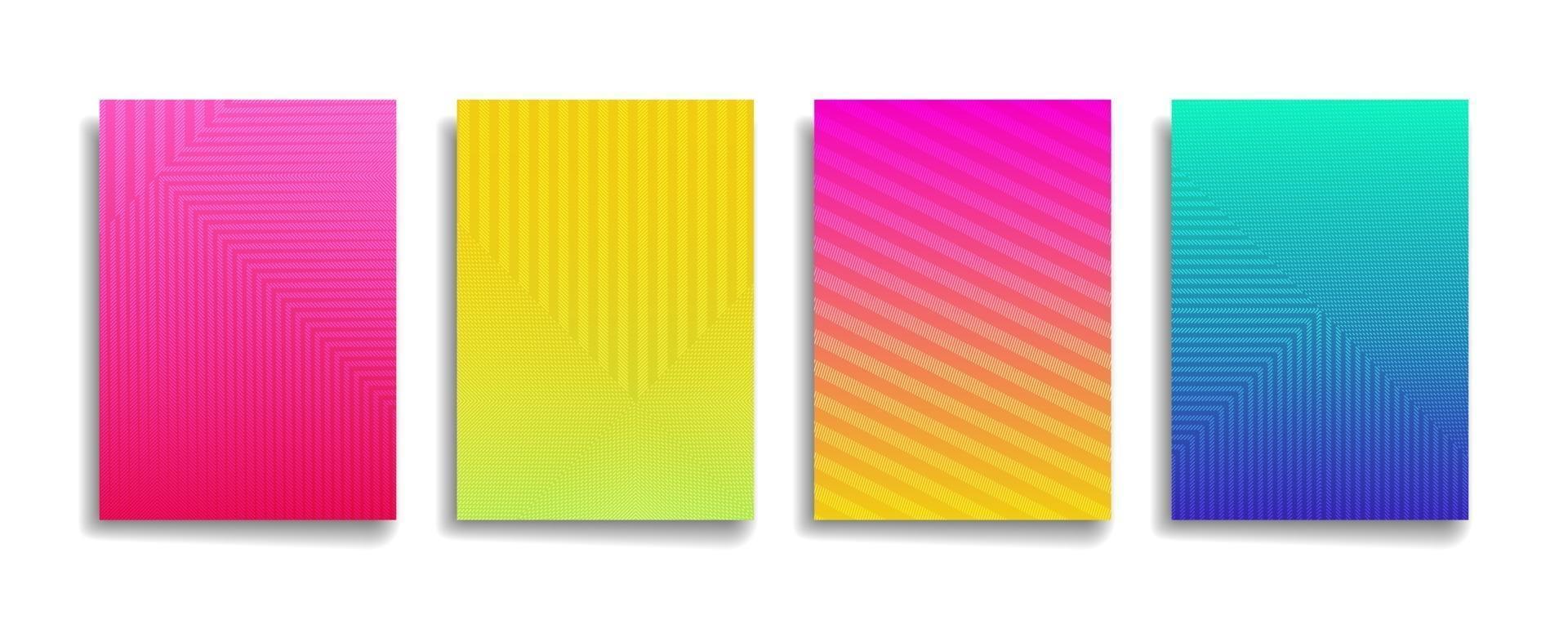 bright gradient color abstract line pattern modern vector background