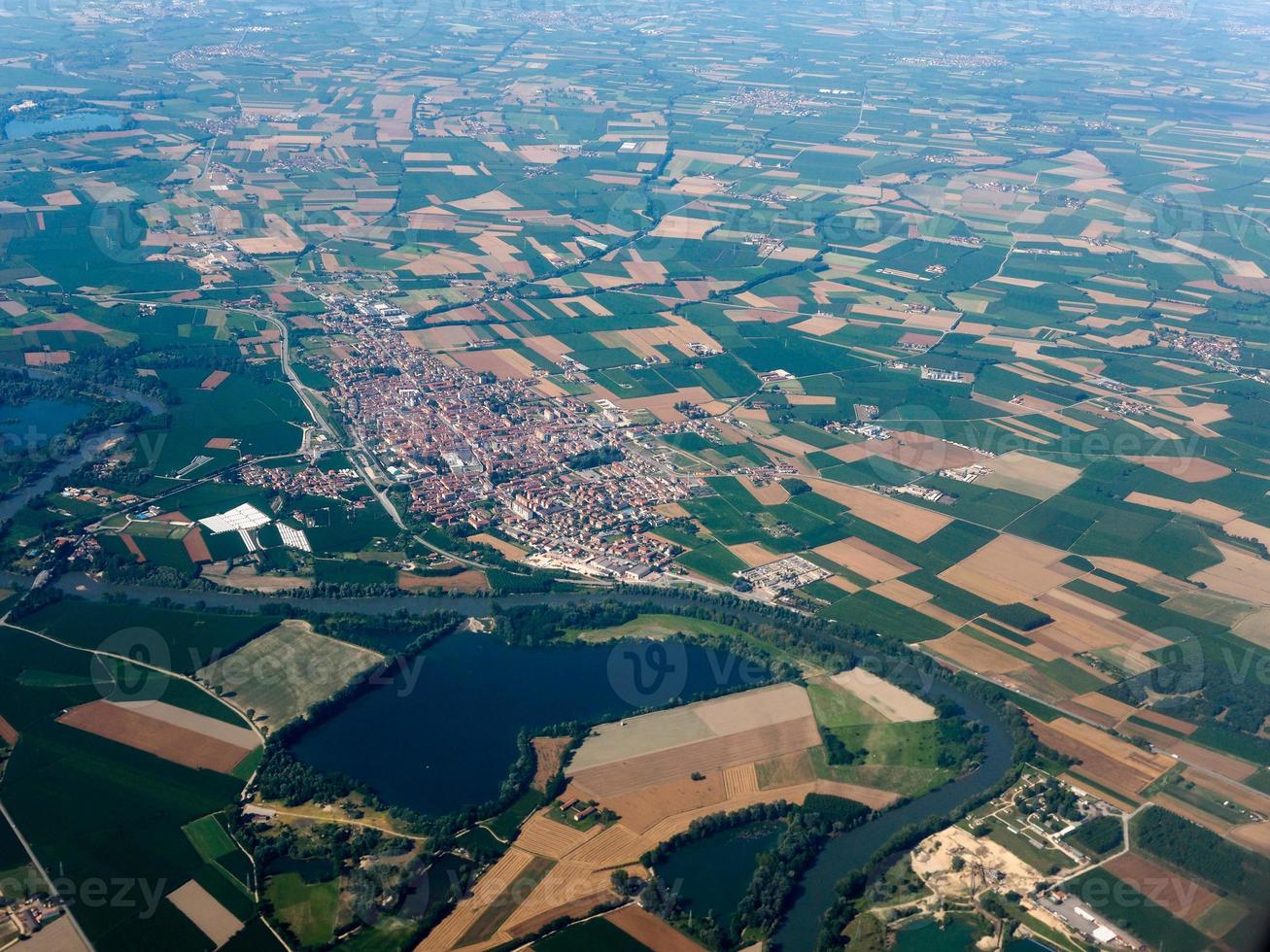 Aerial view of Carignano photo