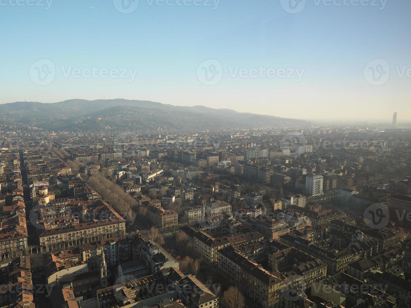 vista aerea de turin foto