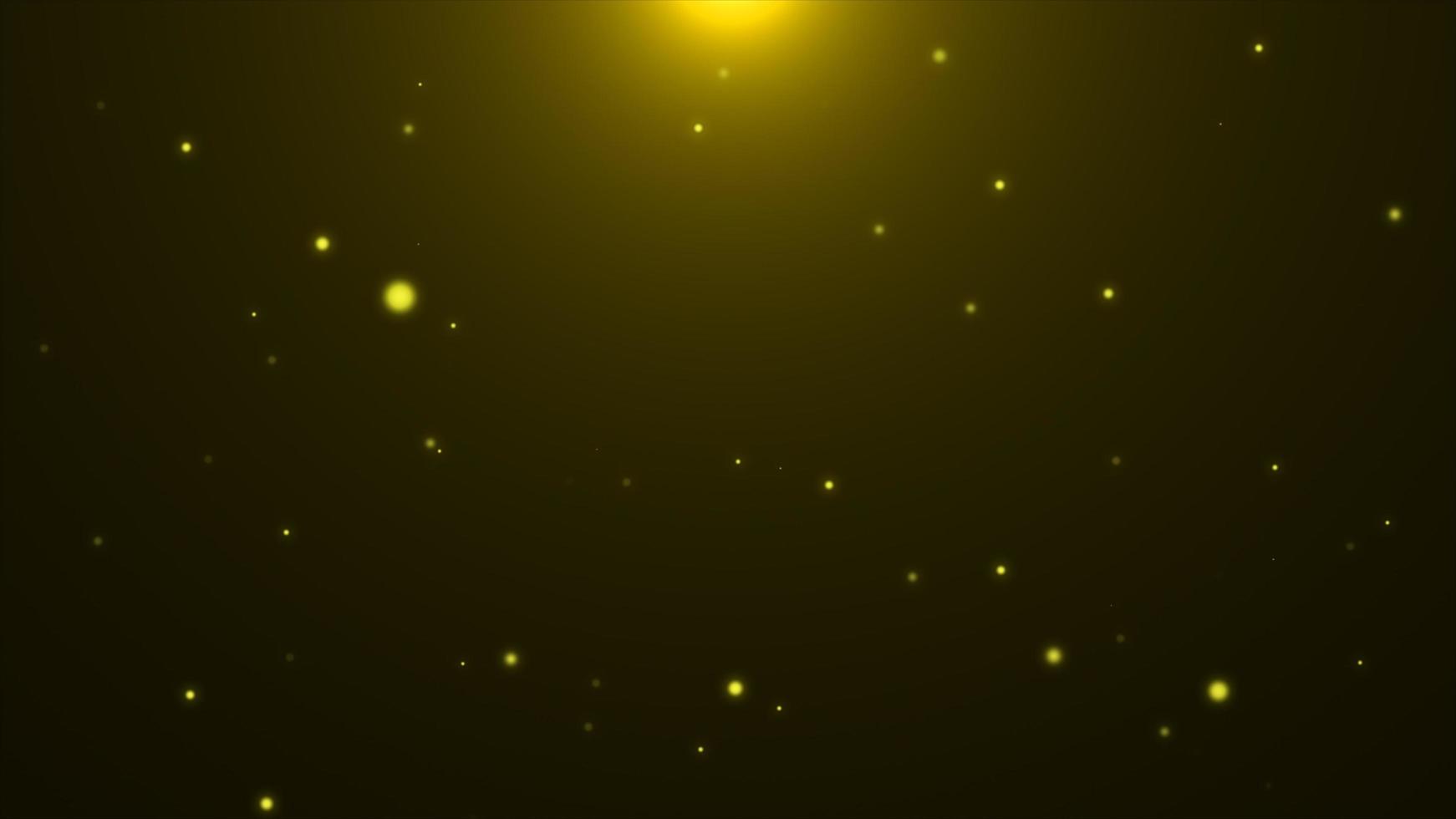 Glow floating gold particles background photo