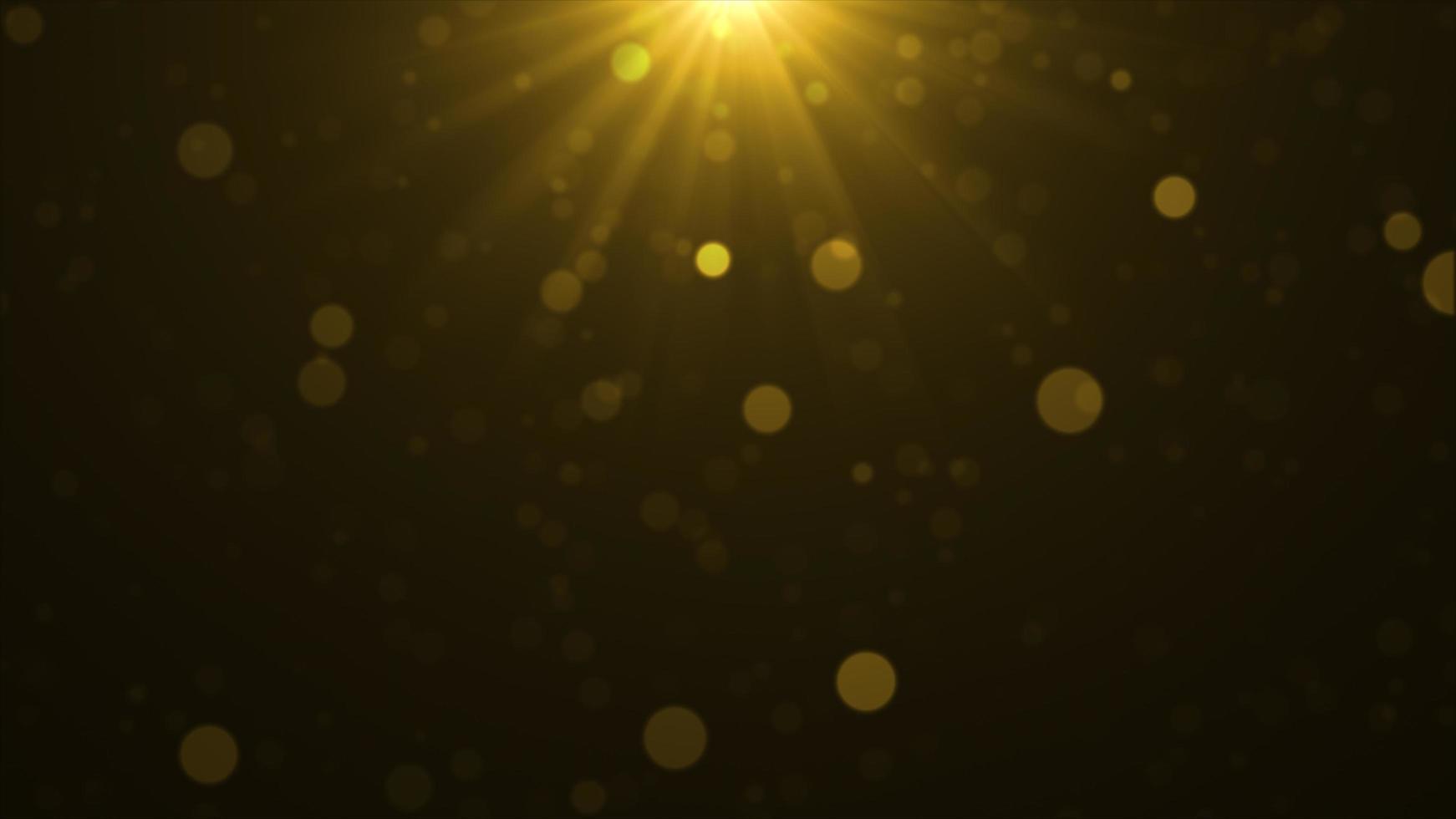 Gold falling glowing particles background photo