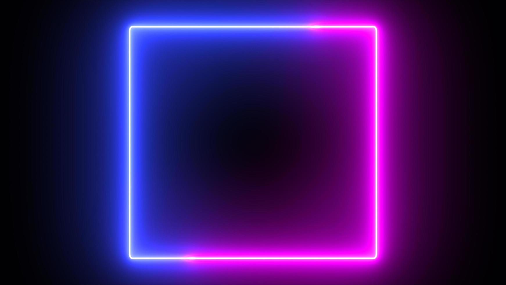 Saber neon glow color flowing square background photo