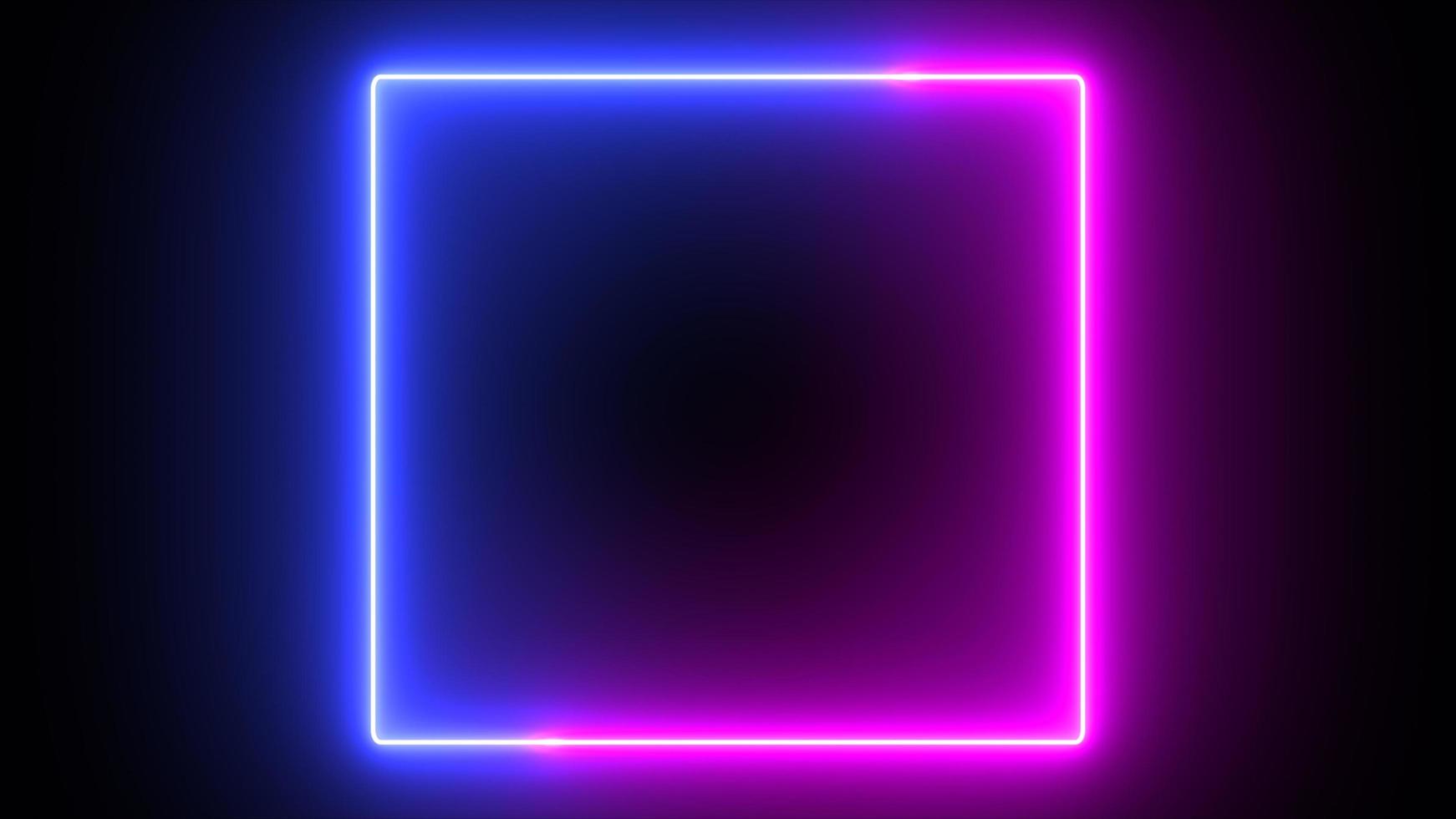 Saber neon glow color flowing square background photo