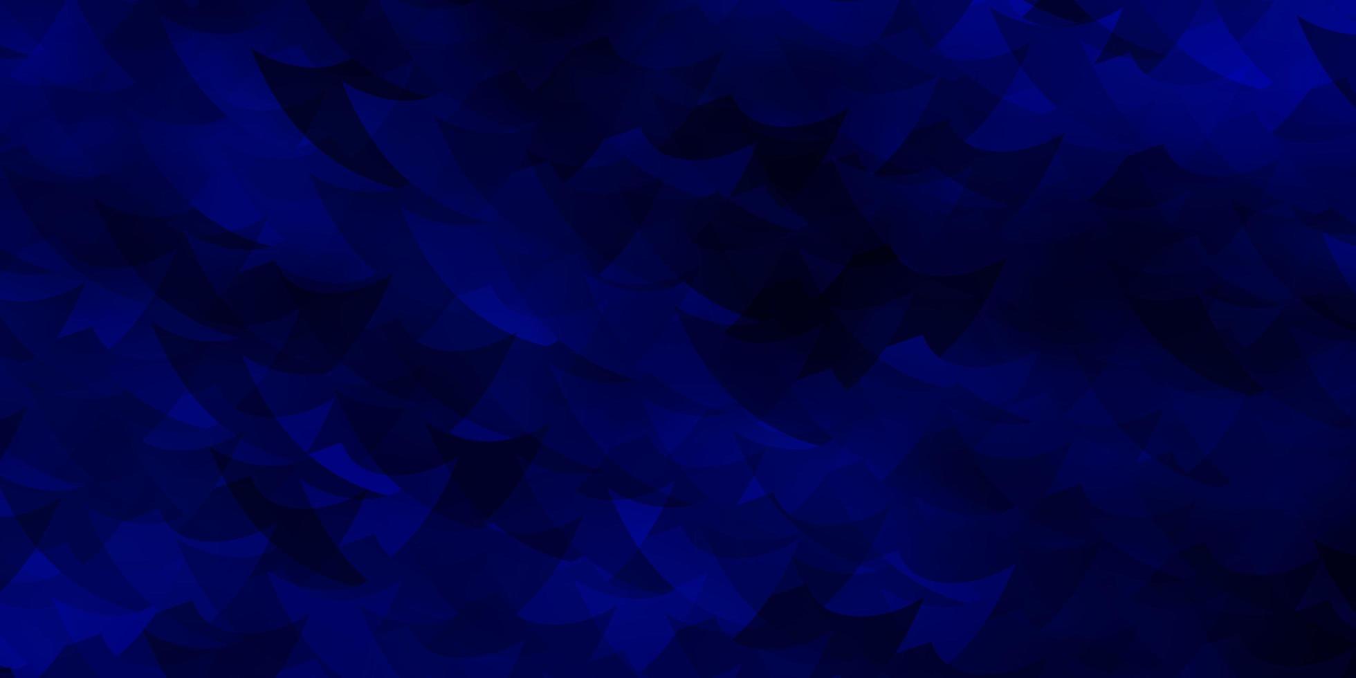 Dark BLUE vector pattern with polygonal style with cubes.