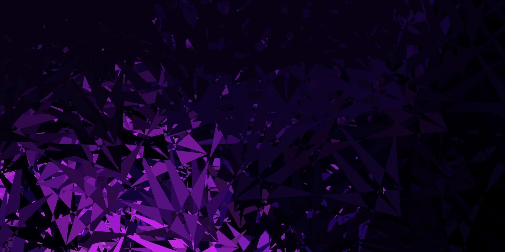 Dark purple vector pattern with polygonal shapes.