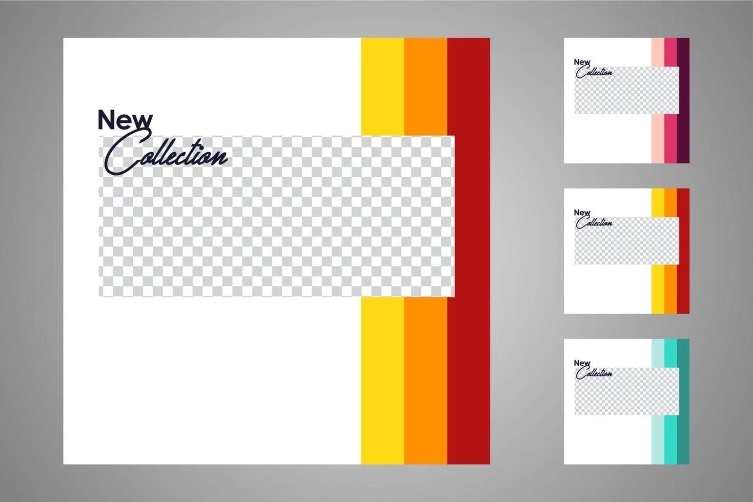 Suitable for social media posts templates and web or internet ads. vector