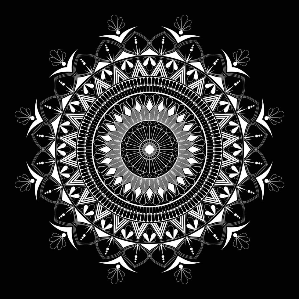 mandala indio moderno vector