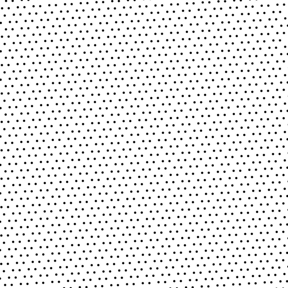 Black dotted pattern on white background and texture vector