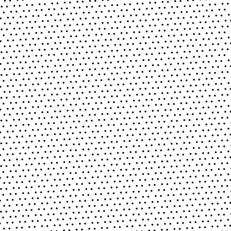 Black dotted pattern on white background and texture vector