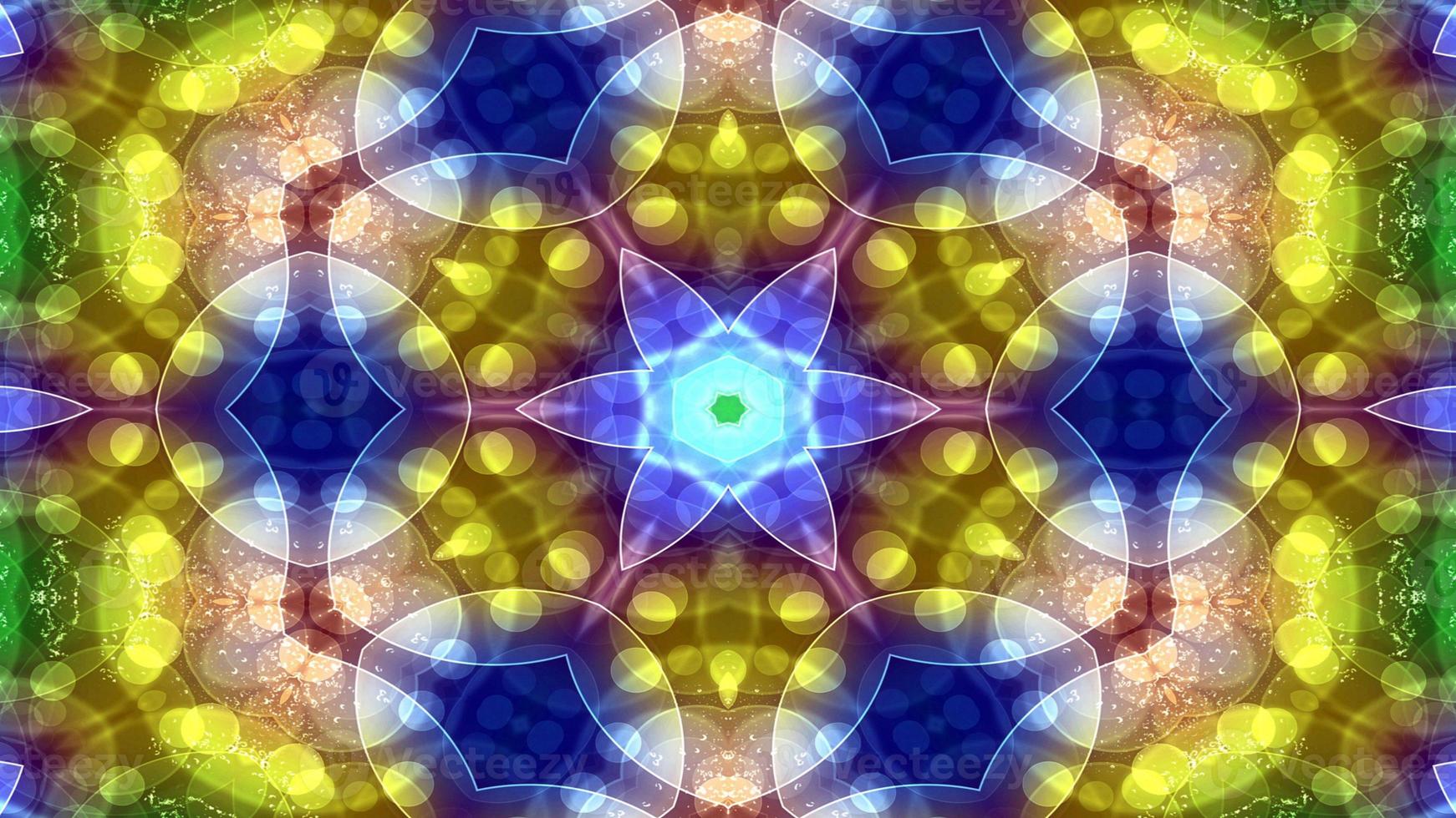Colorful Shiny and Hypnotic Kaleidoscope photo
