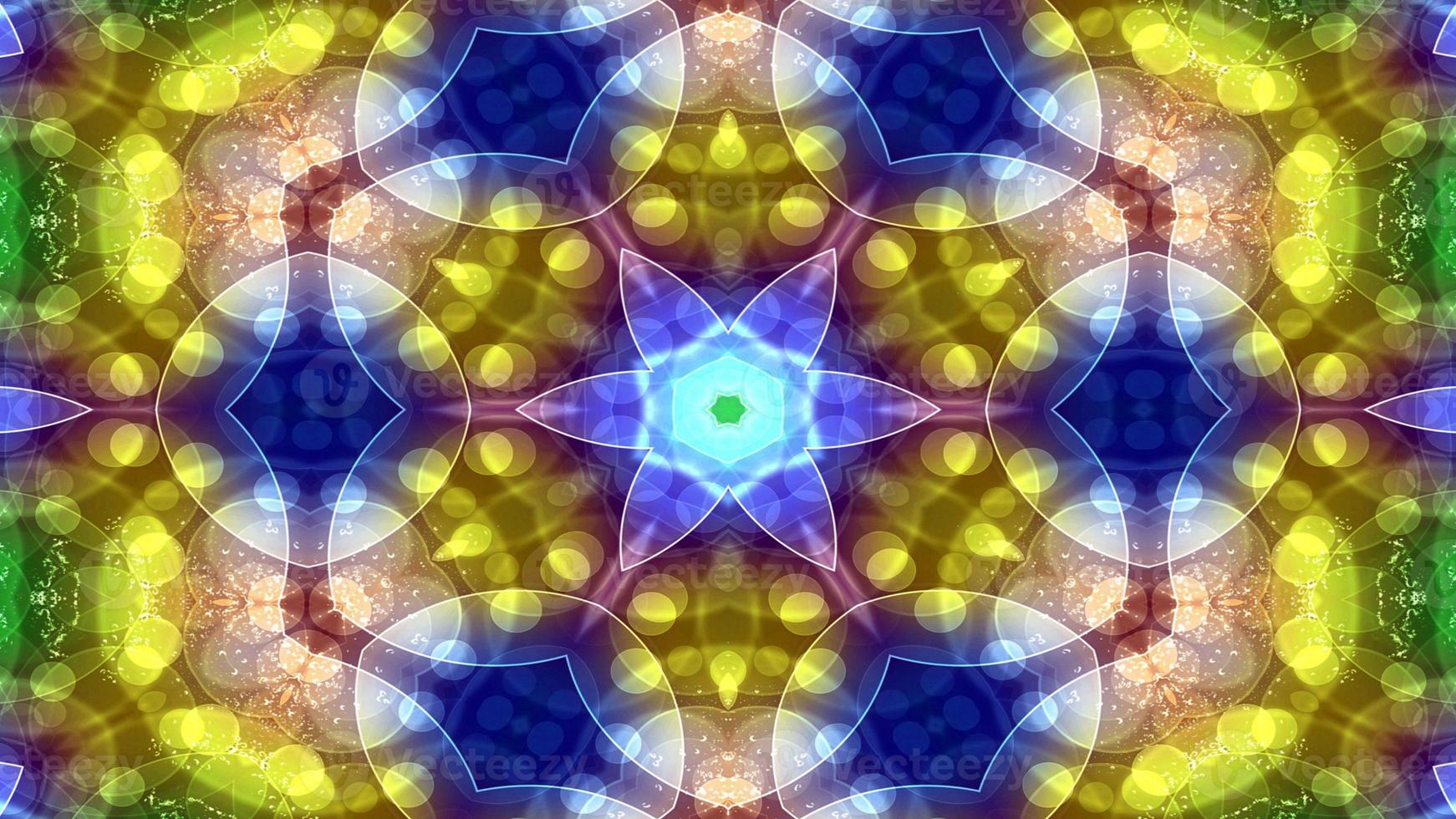 Colorful Shiny and Hypnotic Kaleidoscope photo