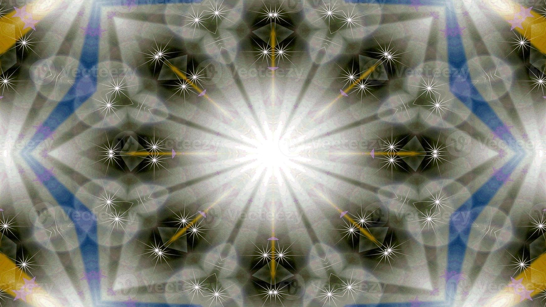 Colorful Shiny and Hypnotic Kaleidoscope photo