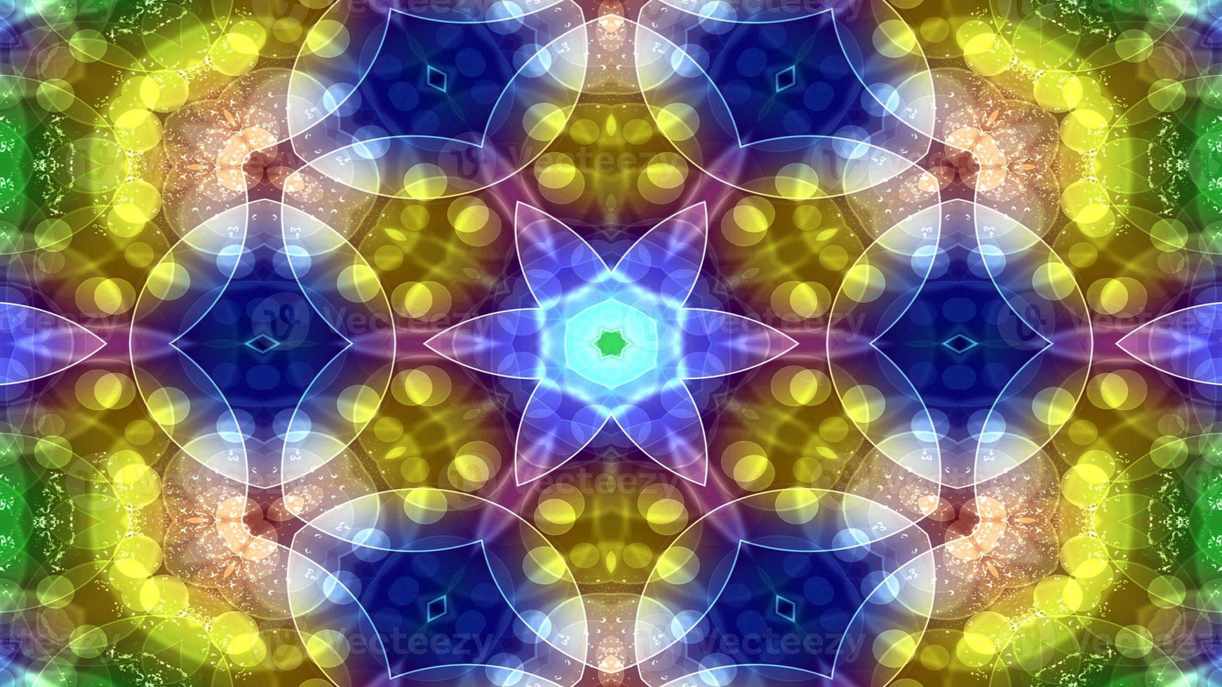 Colorful Shiny and Hypnotic Kaleidoscope photo