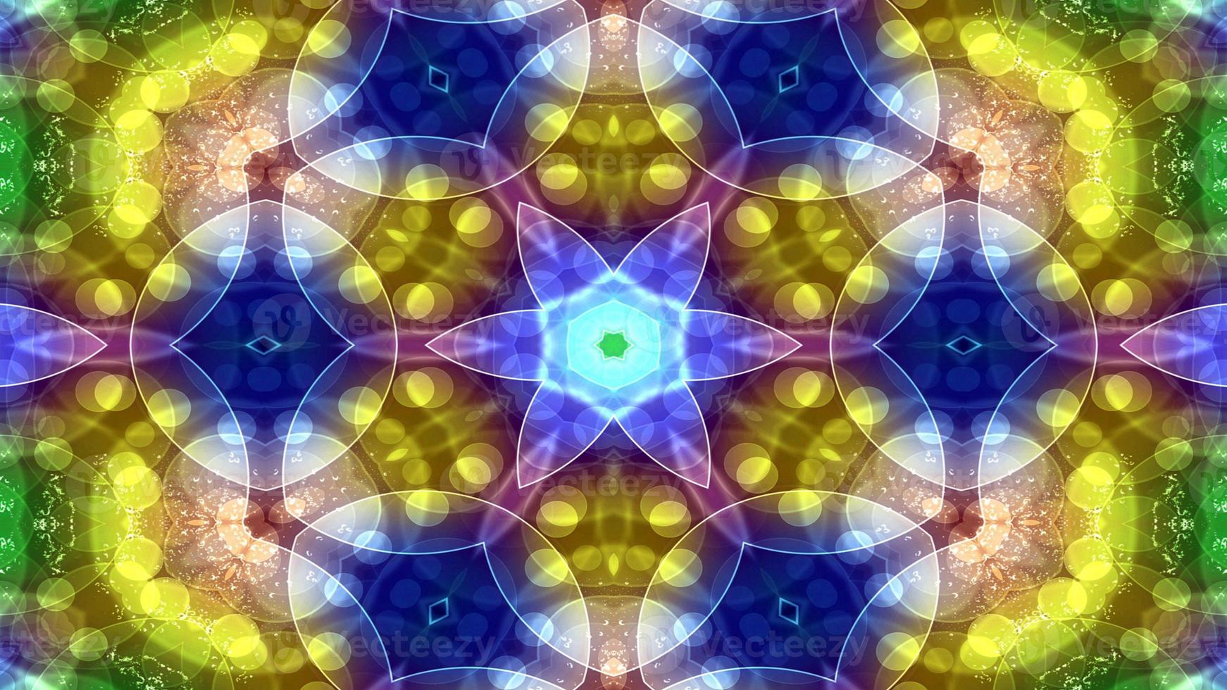 Colorful Shiny and Hypnotic Kaleidoscope photo